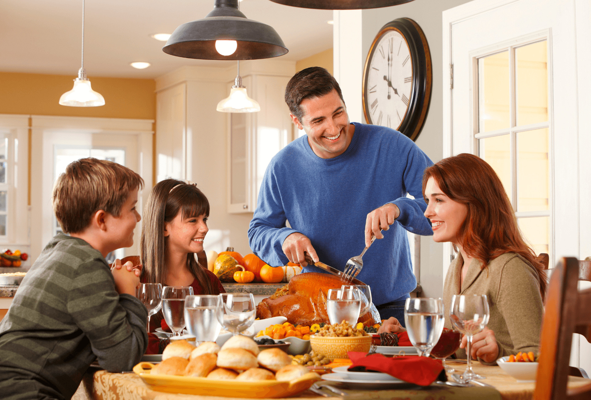 Family thanksgiving turkey