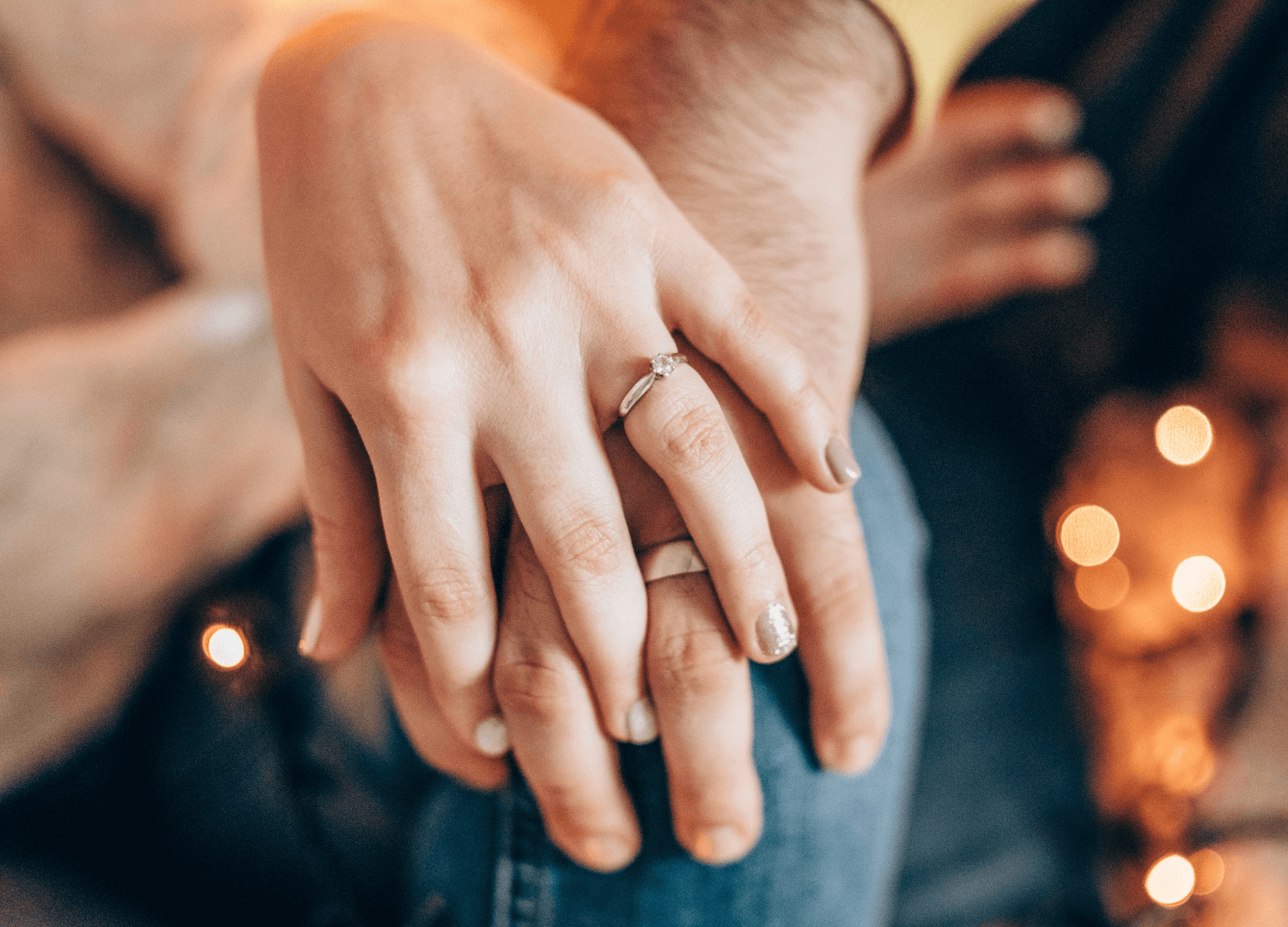 couple holding hands