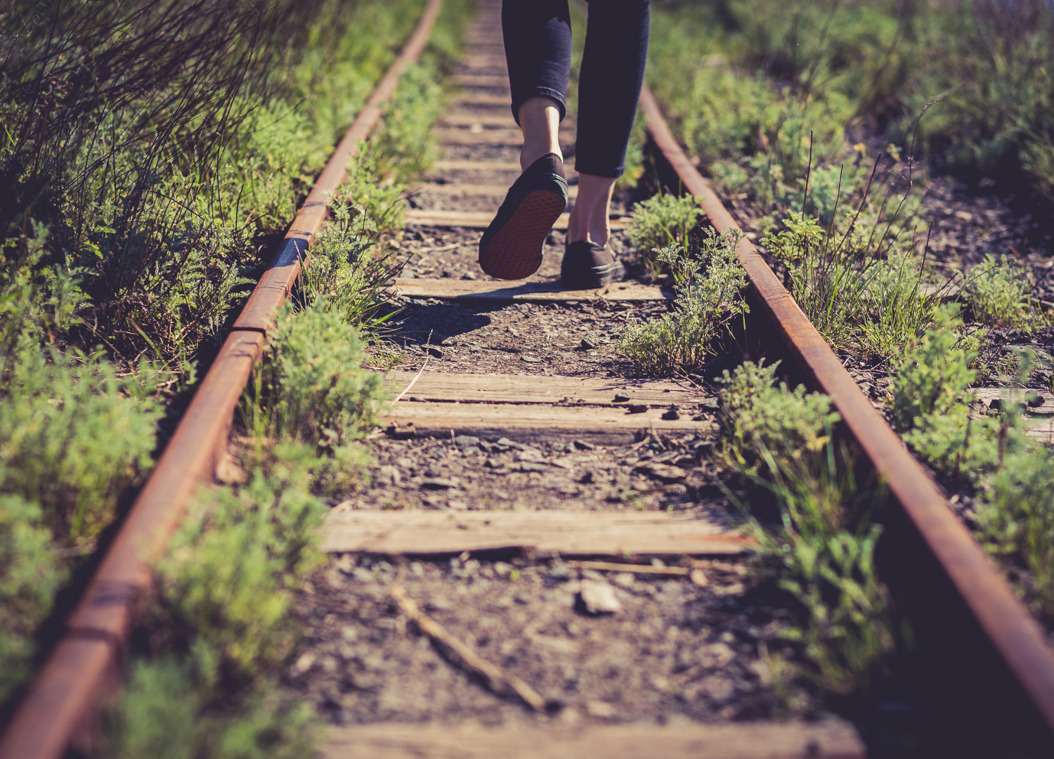 walking on rail